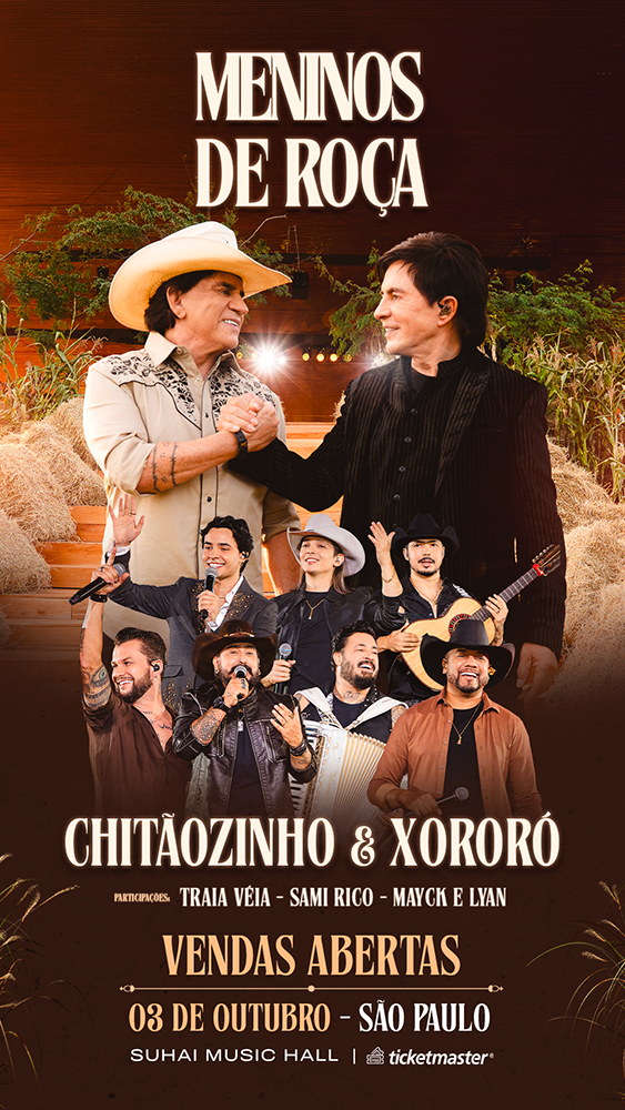 Flyer Show Meninos de Roca stories
