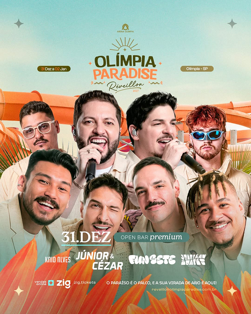 Olímpia Paradise promete virada histórica com Dubdogz, Júnior & Cézar, Humberto & Ronaldo e line-up de peso 2 Olimpia Paradise 31DEZ